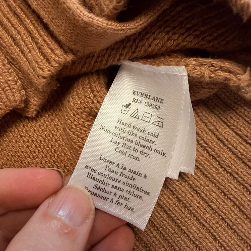 Everlane "The Puff Sleeve" Short Sleeve Cardigan Coquette Cotton Bow Top XS - Picture 4 of 6